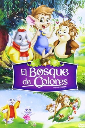 El bosque de colores poster