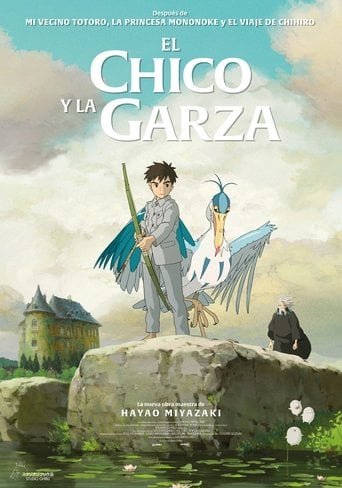 El chico y la garza poster