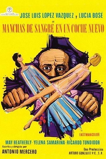 Manchas de sangre en un coche nuevo poster