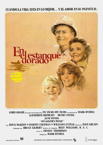 En el estanque dorado poster