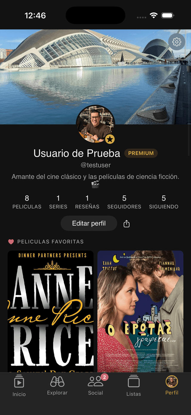 Perfil de usuario