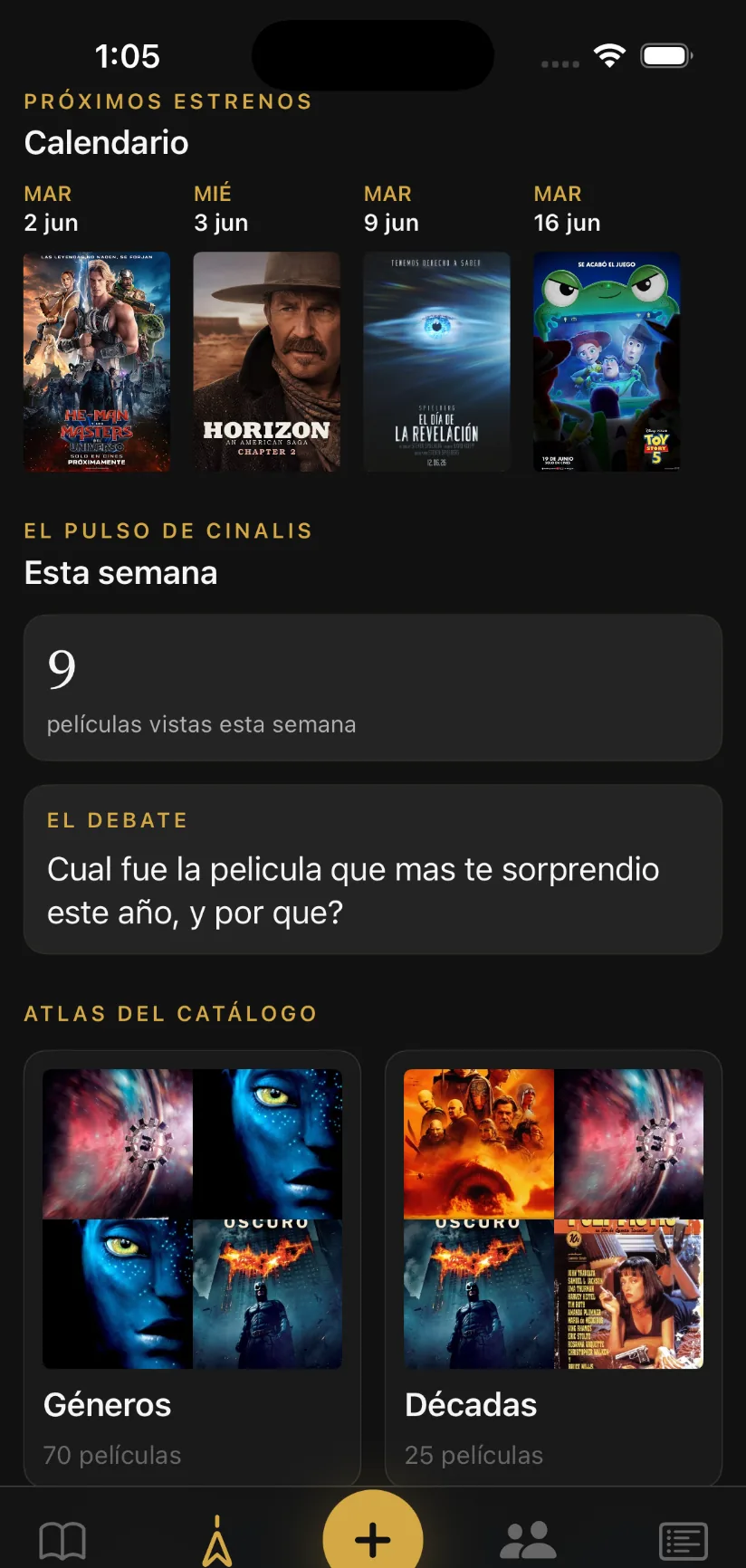 Cinalis: calendario de próximos estrenos